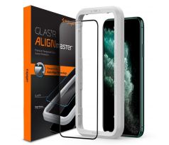 Spigen Align 3D ochranné sklo s inštalačným rámom - iPhone XR
