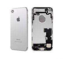Zadný kryt iPhone 7 biely/strieborný s malými inštalovanými dielmi