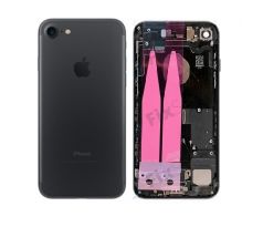 Zadný kryt iPhone 7 čierny/ Matte Black s malými inštalovanými dielmi