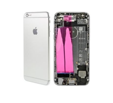 Zadný kryt iPhone 6S Plus strieborný/silver s predinštalovanými dielmi