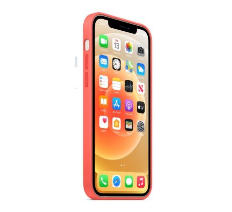 iPhone 12 mini Silicone Case - ružový (lososový)