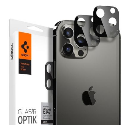 Spigen Optik - Ochranné sklo zadnej kamery pre Apple iPhone 12 Pro - 2ks v balení