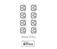 Hydrogel - ochranná fólia zadnej kamery - iPhone 12 Pro - 8ks v balení