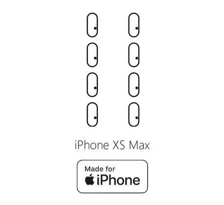 Hydrogel - ochranná fólia zadnej kamery - iPhone XS Max - 8ks v balení 