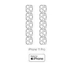 Hydrogel - ochranná fólia zadnej kamery - iPhone 11 Pro - 10ks v balení  