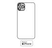 Hydrogel - zadná ochranná fólia - iPhone 11 Pro Max - typ výrezu 4