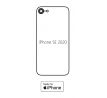 Hydrogel - matná zadná ochranná fólia - iPhone SE 2020/2022 - typ výrezu 2