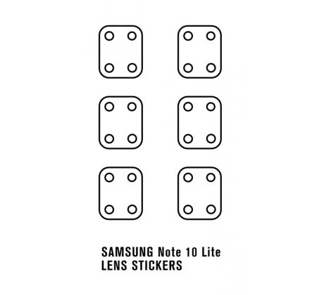 Hydrogel - ochranná fólia zadnej kamery - Samsung Galaxy Note 10 Lite - 6ks v balení   