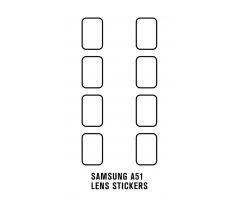 Hydrogel - ochranná fólia zadnej kamery - Samsung Galaxy A51 - 8ks v balení  