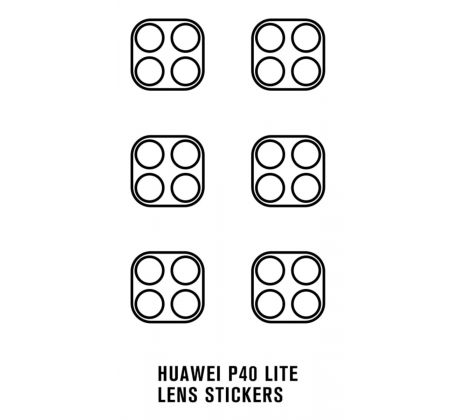 Hydrogel - ochranná fólia zadnej kamery - Huawei P40 Lite - 6ks v balení
