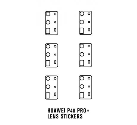 Hydrogel - ochranná fólia zadnej kamery - Huawei P40 Pro+ - 6ks v balení 