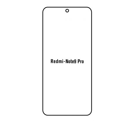 Hydrogel - ochranná fólia - Xiaomi Redmi Note 9 Pro 