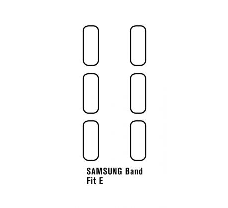Hydrogel - 6x ochranná fólia - Samsung Band Fit E