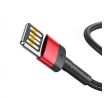 BASEUS kábel iPhone Lightning 2,4A 1M červeno-čierny CALKLF-G91