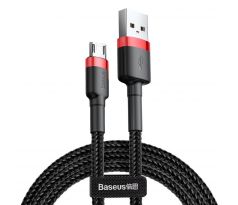 BASEUS Micro USB kábel 1,5A 2metrový červeno-čierny CAMKLF-C91