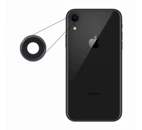 iPhone XR - sklíčko zadnej kamery s rámom