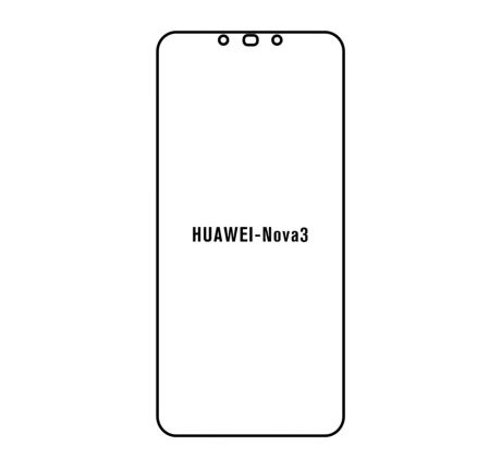 Hydrogel - matná ochranná fólia - Huawei Nova 3 