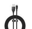 Baseus nylon kábel USB/USB Typ-C/Lightning 2A 1metrový pre rýchlonabíjanie 18W