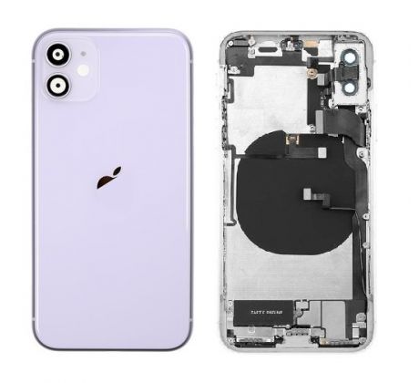 Apple iPhone 11 - Zadný Housing- purple s predinštalovanými dielmi