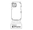 Hydrogel - zadná ochranná fólia (full cover) - iPhone 12 Pro Max - typ výrezu 4