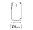 Hydrogel - zadná ochranná fólia (full cover) - iPhone 12 Pro Max - typ výrezu 5
