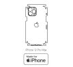 Hydrogel - zadná ochranná fólia (full cover) - iPhone 12 Pro Max - typ výrezu 9