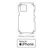Hydrogel - matná zadná ochranná fólia (full cover) - iPhone 12 Pro Max - typ výrezu 6