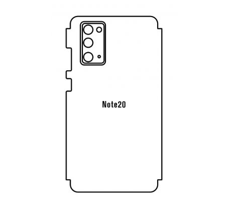 Hydrogel - zadná ochranná fólia (full cover) - Samsung Galaxy Note 20, typ výrezu 3