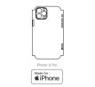 Hydrogel - matná zadná ochranná fólia (full cover) - iPhone 12 Pro - typ výrezu 3