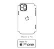 Hydrogel - matná zadná ochranná fólia (full cover) - iPhone 12 Pro - typ výrezu 4