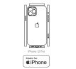 Hydrogel - matná zadná ochranná fólia (full cover) - iPhone 12 Pro - typ výrezu 9