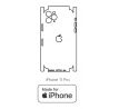 Hydrogel - zadná ochranná fólia (full cover) - iPhone 11 Pro - typ výrezu 2
