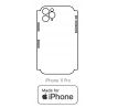 Hydrogel - matná zadná ochranná fólia (full cover) - iPhone 11 Pro - typ výrezu 3