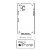 Hydrogel - zadná ochranná fólia (full cover) - iPhone 11 Pro - typ výrezu 7