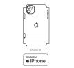 Hydrogel - zadná ochranná fólia (full cover) - iPhone 11 - typ výrezu 5