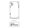 Hydrogel - matná zadná ochranná fólia (full cover) - iPhone 11 - typ výrezu 6