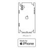 Hydrogel - zadná ochranná fólia (full cover) - iPhone 11 - typ výrezu 8