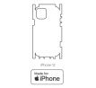 Hydrogel - zadná ochranná fólia (full cover) - iPhone 12 - typ výrezu 8