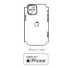 Hydrogel - zadná ochranná fólia (full cover) - iPhone 12 mini - typ výrezu 3