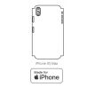 Hydrogel - zadná ochranná fólia (full cover) - iPhone XS Max - typ výrezu 2