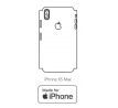 Hydrogel - zadná ochranná fólia (full cover) - iPhone XS Max - typ výrezu 7