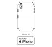 Hydrogel - matná zadná ochranná fólia (full cover) - iPhone XS - typ výrezu 2