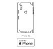Hydrogel - zadná ochranná fólia (full cover) - iPhone XS - typ výrezu 4