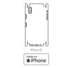 Hydrogel - zadná ochranná fólia (full cover) - iPhone XS - typ výrezu 5