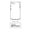 Hydrogel - matná zadná ochranná fólia (full cover) - iPhone 7 Plus - typ výrezu 4