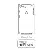 Hydrogel - zadná ochranná fólia (full cover) - iPhone 7 Plus - typ výrezu 5