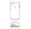Hydrogel - matná zadná ochranná fólia (full cover) - iPhone 8 Plus - typ výrezu 2