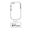Hydrogel - zadná ochranná fólia (full cover) - iPhone 7 - typ výrezu 5