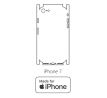 Hydrogel - matná zadná ochranná fólia (full cover) - iPhone 7 - typ výrezu 3