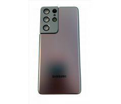 Samsung Galaxy S21 Ultra 5G - Zadný kryt so sklíčkom zadnej kamery - silver (strieborný) 